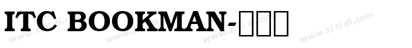 ITC BOOKMAN字体转换